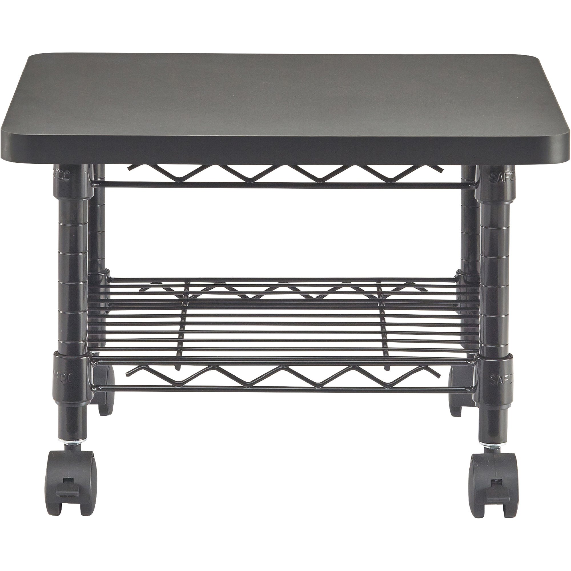 Safco Under Desk Printer/Fax Mobile Stand — 19in.W x 16in.D x 13 1/2in.H, Model# 5206BL